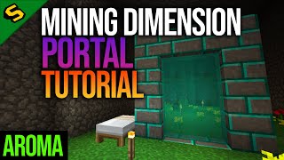 Minecraft Mining Dimension Portal Tutorial Aroma Ftb Revelation Youtube