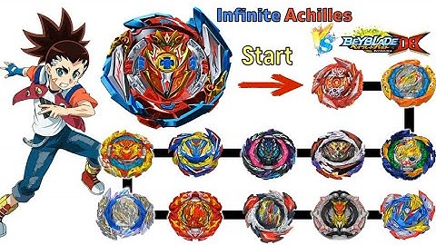 【Infinite Achilles VS ALL Season DB】 Marathon Battle Beyblade Burst DB  베이블레이드 버스트 DB ベイブレードバーストDB