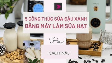 5 công thức sữa hạt đậu xanh nấu bằng máy làm sữa hạt