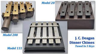 J. C. Deagan Dinner Chimes 3 Models, 3 Keys