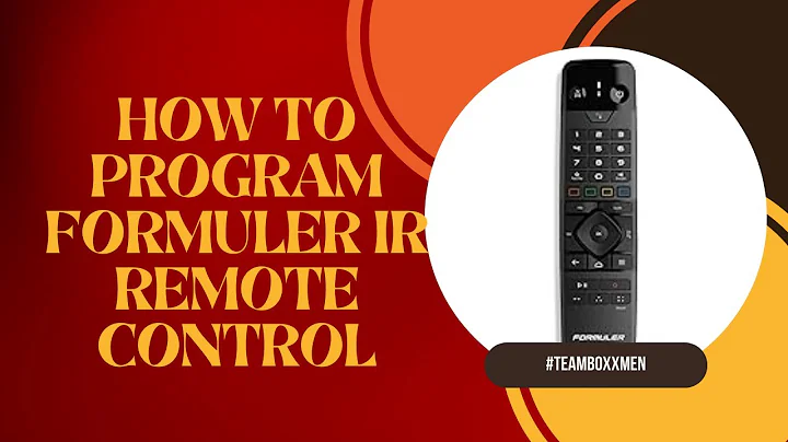 HOW TO PROGRAM THE FORMULER IR REMOTE CONTROL