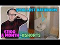 Reviewing a slumlord tiny bathroom in Dublin, Ireland #shorts