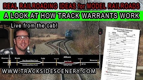 A LOOK AT HOW TRACK WARRANT CONTROL WORKS - For model railroading