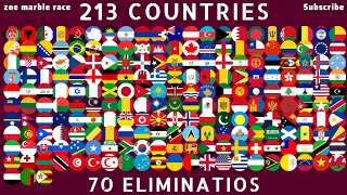 World Marble Race 213 Countries & 70 Eliminations   Simple Marble Race