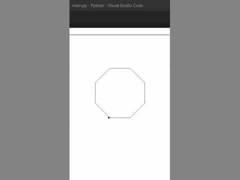 how to draw a octagon using turtle in Python - YouTube