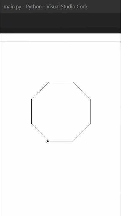how to draw a octagon using turtle in Python - YouTube