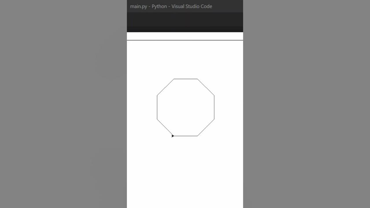 how to draw a octagon using turtle in Python - YouTube