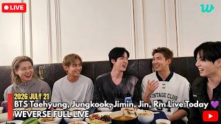 🔴 [MULTI SUB] BTS Taehyung, Jungkook, Jimin, Jin, RM LIVE FULL TODAY (2026-07-21) FULL Live 💜 screenshot 3