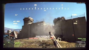 Jet shot down by tank while flying behind a wall on Battlefield 4.