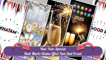 Happy New Year Video Editing Alight Motion 2023 | Happy New Year 2023 Video Editing | #xml