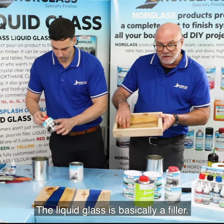 Using Liquid Glass Epoxy Resin and Colourants - Norglass Paints and  Speciality Finishes