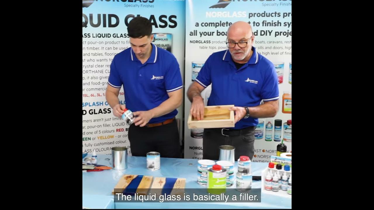 Using Liquid Glass Epoxy Resin and Colourants - Norglass Paints and  Speciality Finishes