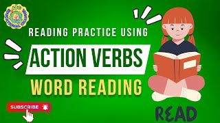 Reading Words Using Action Verbs| Common Action Verbs in English | English Vicabulary