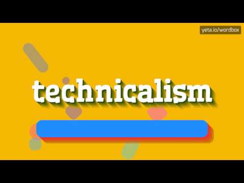 TECHNICALISM - HOW TO PRONOUNCE IT!?