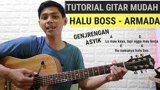 ARMADA - HALU BOSS | CHORD ASLI (Tutorial Genjrengan Mudah di Pahami Pemula)
