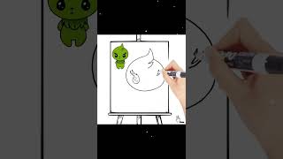 How to Draw Cute Grinch for Christmas! #shorts!