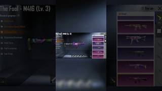 Upgrade m416 the fool lvl3 #bgmishorts #pubgmobile #bgmi #m416glacier