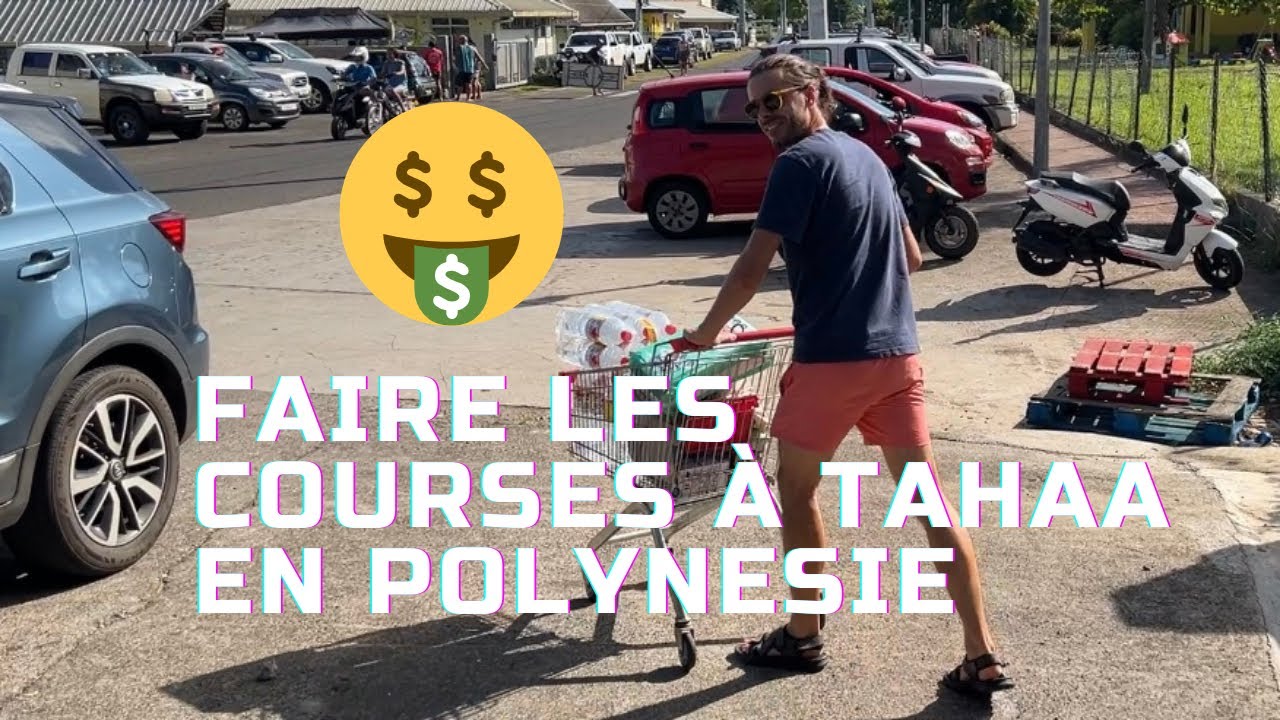 Faire les courses à Tahaa en Polynesie Française