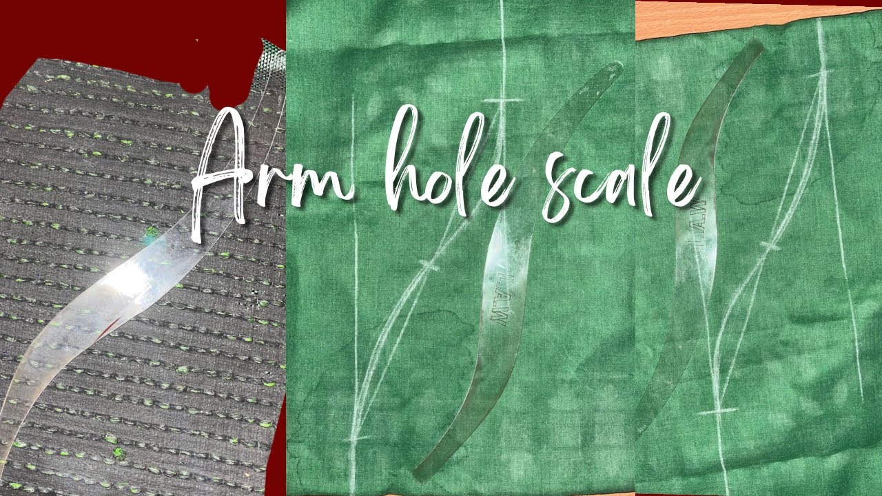 Front and back armhole marking using Armhole scale - YouTube