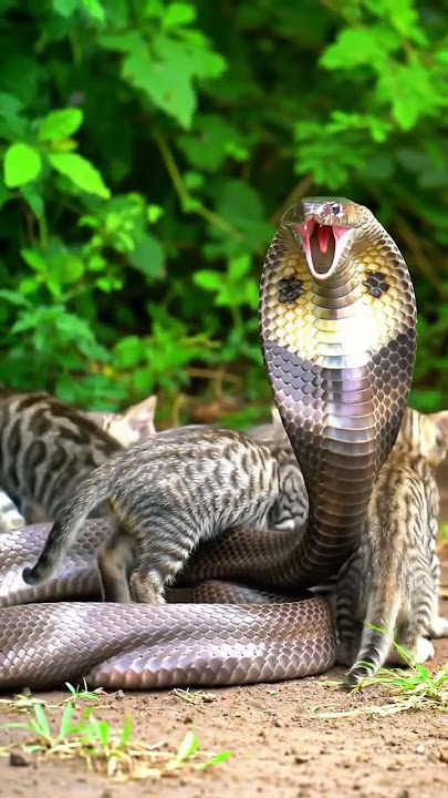 kucing panggil lebih banyak lagi kawanya #cat #cute #kitten #ai #snake #funnycats #animals #cats