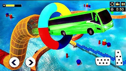 Mega Ramp Bus Stunt Racing 3d Game | Bus Jumping Game 2021 Android Gameplay 💥💥💥💥