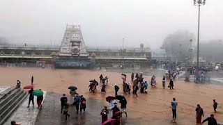 TIRUPATI Temple &amp; Road to Tirumala Closed RAIN Havoc at Tirupatii &amp; Tirumala