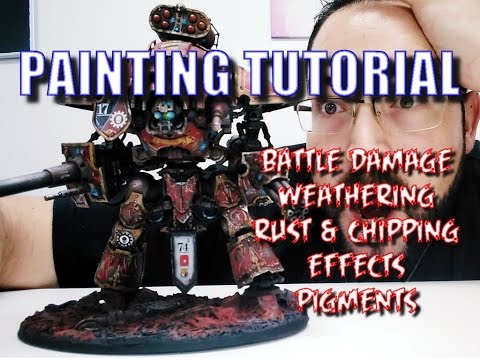 How to make Weathering Rust & Chipping Effects on your miniatures - YouTube