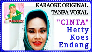 CINTA | KARAOKE Original Tanpa Vokal | Pop Sunda | Hetty Koes Endang.