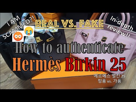 Real VS Fake Hermes Birkin Bag! How to authenticate & spot fake Hermes  Birkin 25, 30, 35 (Bagsho) 