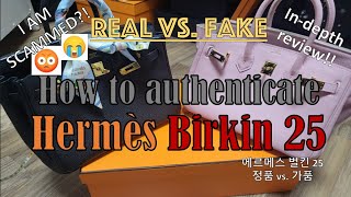 HOW TO TELL A REAL VS FAKE BIRKIN #birkin #birkin25 #howto #realvsfake