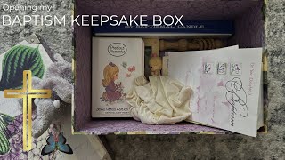 Christian ASMR🤍🕊️| Opening my baptism keepsake box w/ lots of tingly triggers 
