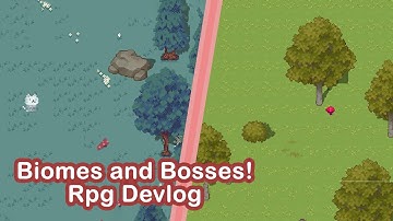 Making bosses and biomes for my game, rpg devlog 2.