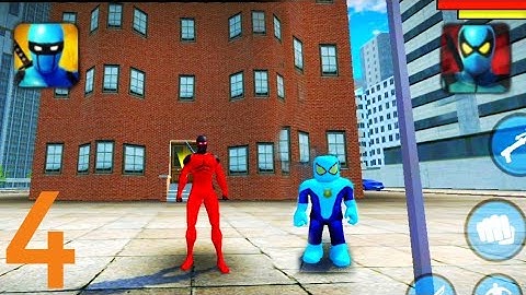 Blue Ninja Superhero, Power Spider 2 - Gameplay Walkthrough Part 4 (ios, Android)