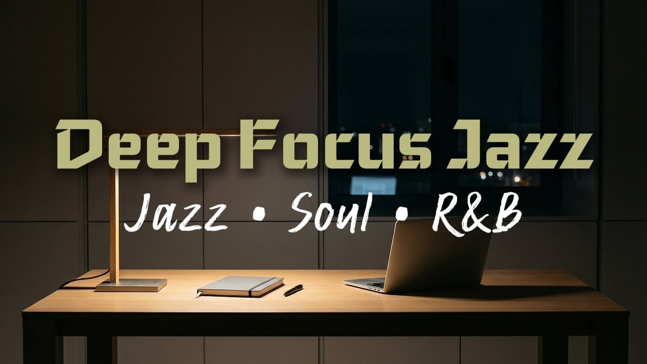 DEEP FOCUS STUDY JAZZ | CALM PRODUCTIVE BACKGROUND MUSIC 1 HOURS