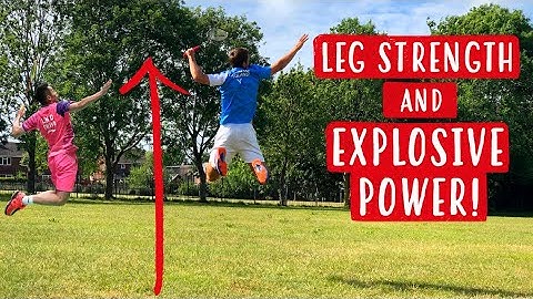 How To Improve LEG STRENGTH + EXPLOSIVE POWER For Badminton Players | At Home Badminton Training