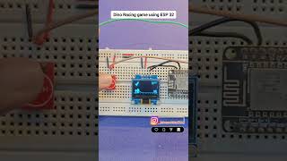 ESP32 Dino Game 🤯 Real Life Google Chrome Dino on OLED Display #shorts #automation