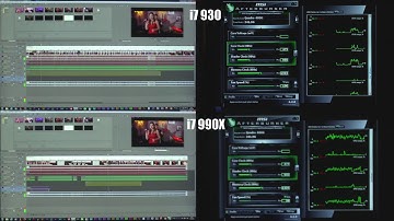 i7 930 vs i7 990x - Video Editing real time preview