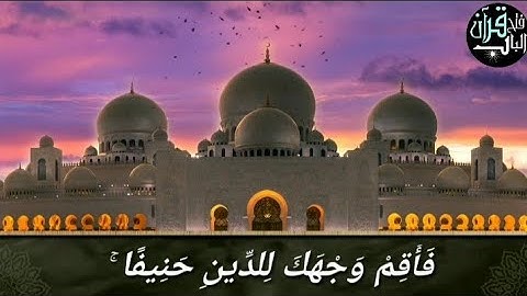 "فَأَقِمْ وَجْهَكَ لِلدِّينِ حَنِيفًا ۚ "مقطع رائع من سوره الروم
