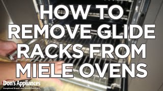 How to Remove and Place a Glide Rack in a Miele Oven