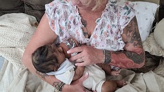 New Emulait Breast Feeding Bottle Drink Wet Feeding Silicone Baby Doll