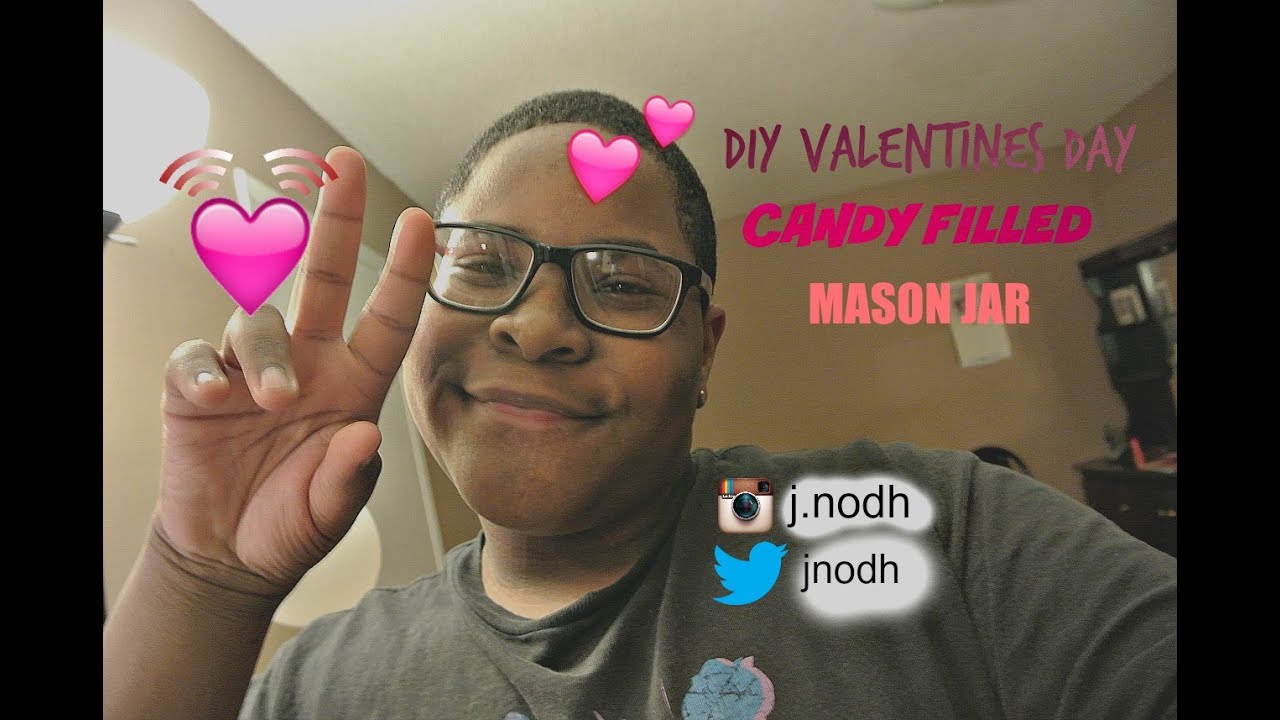 DIY Valentines Day Mason Jar - YouTube