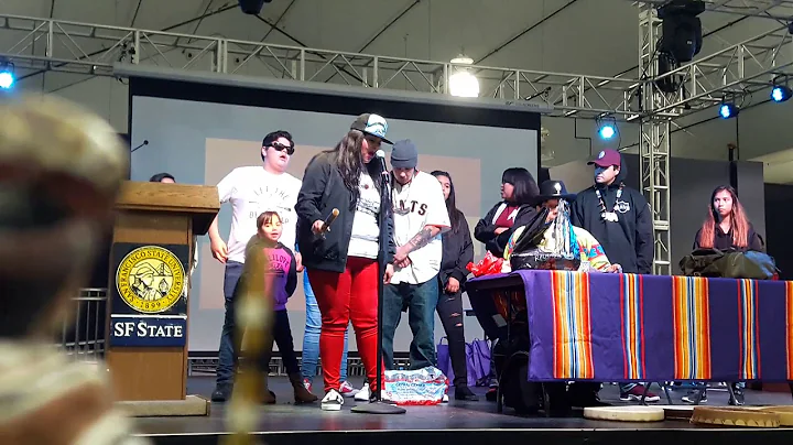 Bernadette Smith sing at SFstate ROUNDDANCE