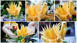 How to Make Carrot Duck Decoration | Super Salad Decoration Ideas