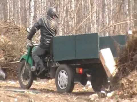 Самодельный самосвальный трицикл. .avi