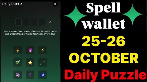 Spell wallet puzzle today 25 & 26 October | spell wallet daily puzzle | #spellwallet #combo |
