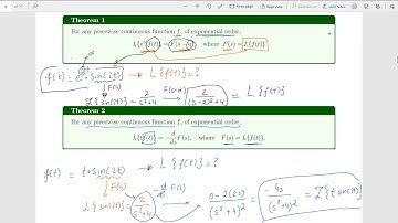 DFQ - Section 6.2: Expanding a Table of Laplace Transform.