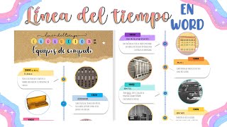 Linea del tiempo en WORD | Pt.3