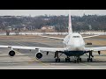 JFK Airport Traffic, Taxi, and Take Off in the Air China 747-8