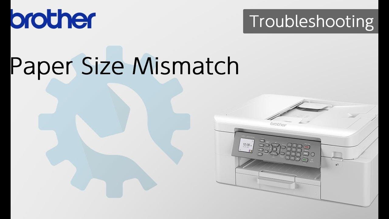 Paper Size Mismatch [Brother Global Support] YouTube