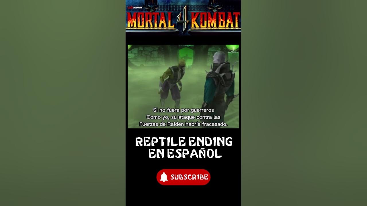 Reptile ending en español | Mortal Kombat 4 | Arcade | Nintendo 64